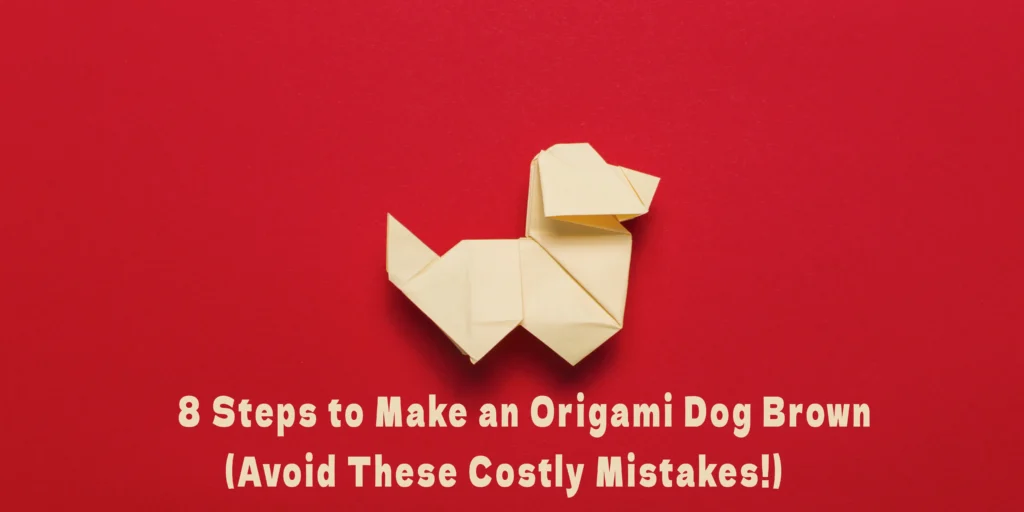 Origami Dog Brown